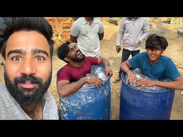 ice bath challenge ajay vs anurag