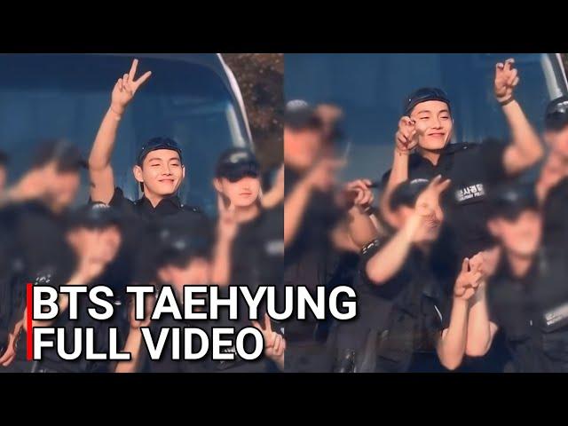 BTS Taehyung Spotted on duty with his SDT Military Friends Full Video 2024