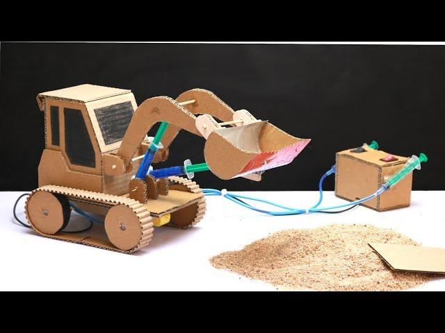 How To Make JCB Bulldozer at Home