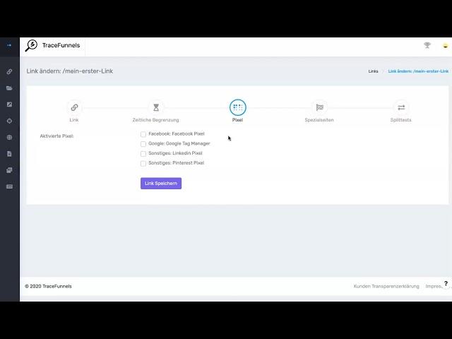 So kannst du deine Short Links in TraceFunnels pixeln