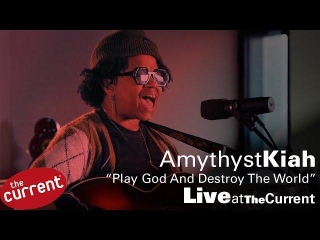 Amythyst Kiah solo acoustic performance of "Play God and Destroy the World" at The Current