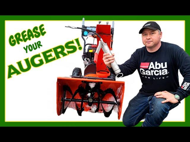 HOW TO Grease Snowblower Augers With Or Without Zerks!