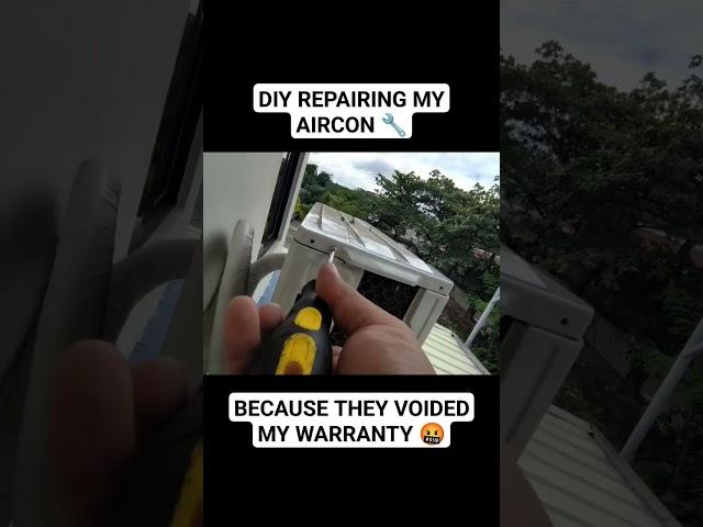 DIY REPAIRING MY AIRCON BECAUSE THEY VOIDED MY WARRANTY  #diy #diyrepair #airconditioner #minisplit