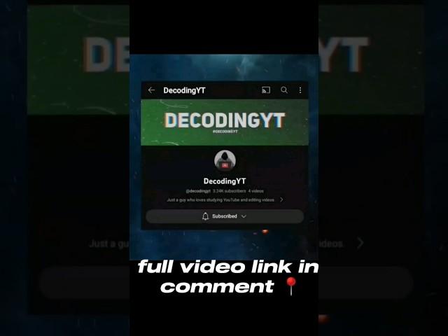 Decoding yt growth secret reveled #shorts #shortsfeed
