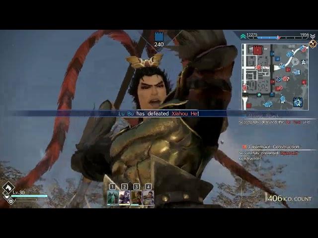 真・三國無双8 Empires Dynasty Warriors 9 Empires - Lu Bu Gameplay