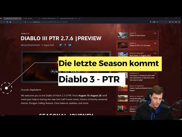 Diablo 3: Die letzte Season kommt (S29, PTR, Solo Self Found)