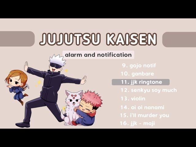 Jujutsu Kaisen anime ringtones (alarm and notification sound) 