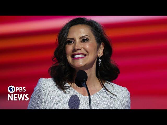 WATCH: Gov. Gretchen Whitmer speaks at 2024 Democratic National Convention | 2024 DNC Night 4