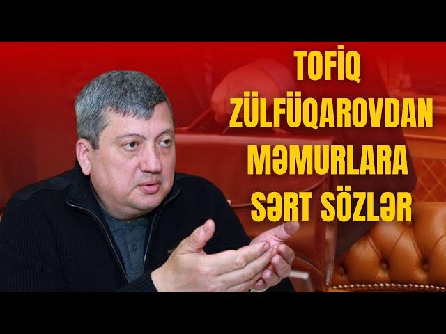 ŞOK: Tofiq Zülfüqarovdan məmurlara SƏRT sözlər! "Bəy karetalarınız...- LAF TV