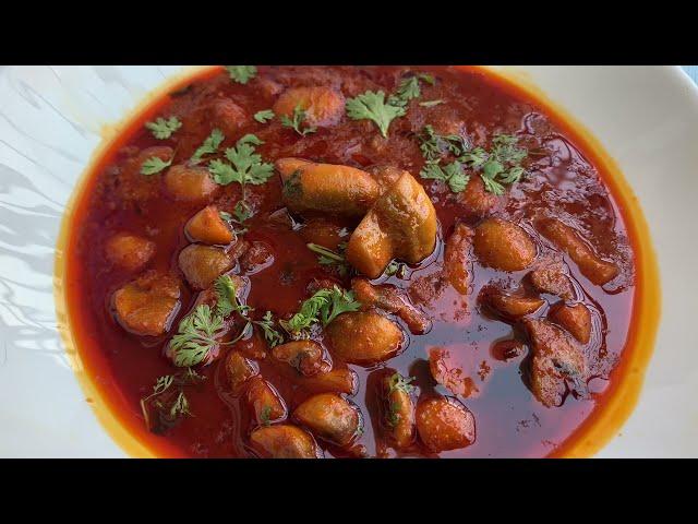 Kashmiri Wazwan Mushroom Roganjosh || Heddar Roganjosh || Roganjosh|| ZoonDaeb