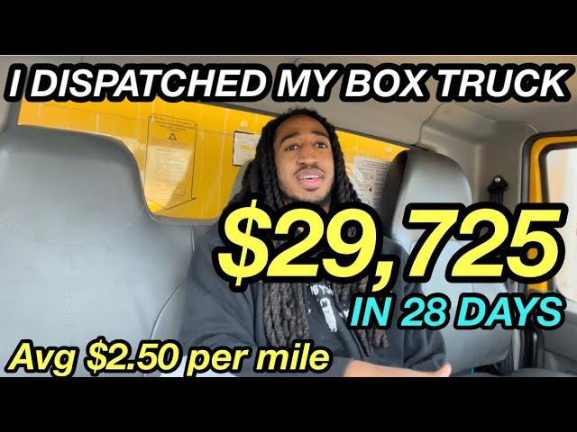 Dispatch Tips | I Dispatched $29,725 In 28 Days| Box Truck Bros