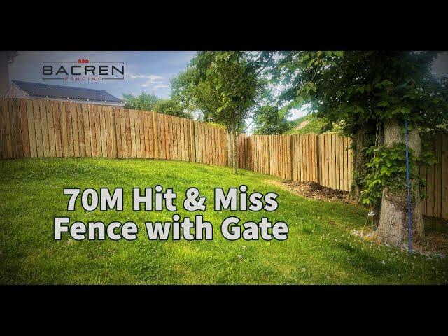 Latest Hit & Miss fencing project by BACREN FENCING