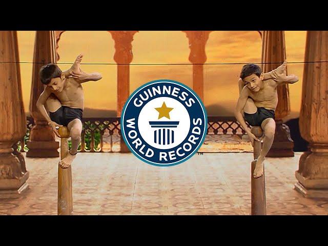 Super-flexible kids break record with Ancient Indian sport! | Guinness World Records