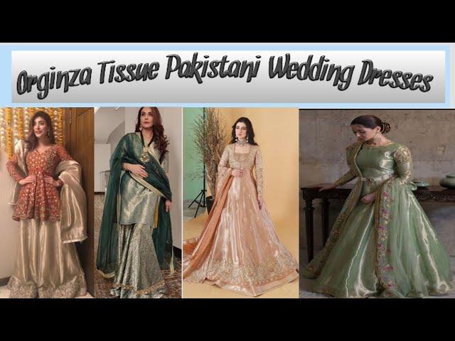 Organza tissue dress design | Tissue dress design 2022 | Pakistani organza party wear dresses |