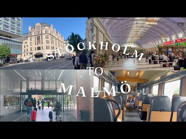 STOCKHOLM TO MALMÖ by train | Travel Vlog 5