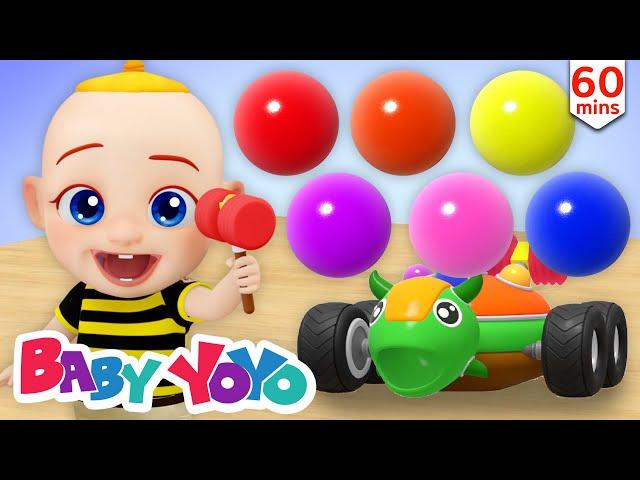 The Colors Song (Wooden Turtle Balls) + more nursery rhymes & Kids songs -Baby yoyo