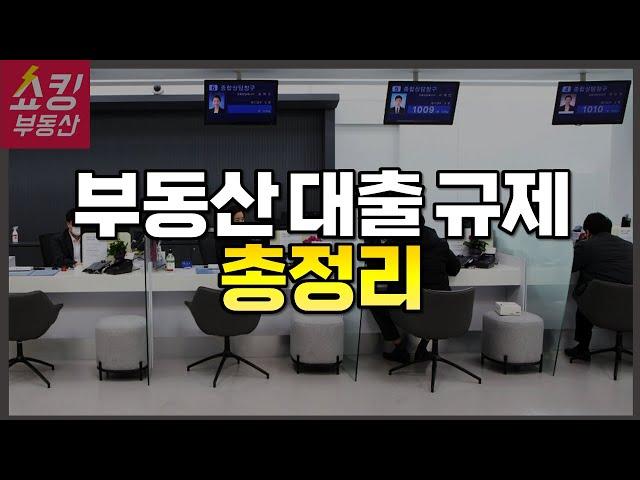 부동산 대출 규제 총정리 (LTV 한도, DSR 규제, 신용대출, 중도금 대출, 사업자담보대출, 전세대출 규제 등)