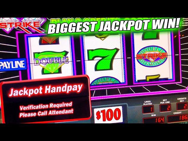 SHOCKING JACKPOT WIN SENDS ME TO THE HOSPITAL!  HIGH LIMIT DOUBLE DIAMOND CASINO SLOT MACHINE