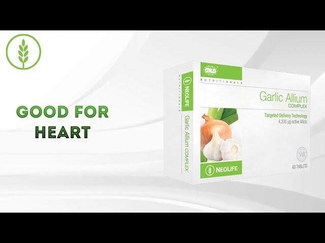 NeoLife Garlic Allium Complex Tablets-GNLD antioxidant herb which helps protect the tablet contents.