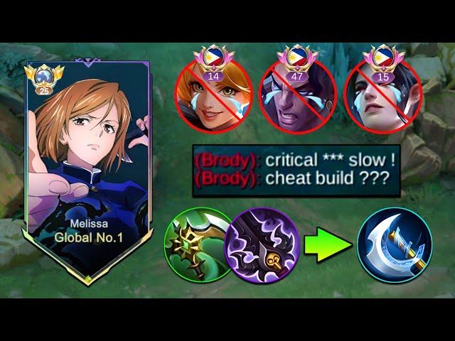 THIS MELISSA HYBRID BUILD IS REALLY INSANE!! AUTO WIN! ( attack speed + slow + critical!! ) 