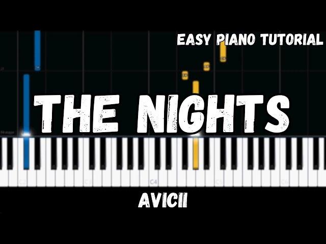 Avicii - The Nights (Easy Piano Tutorial)