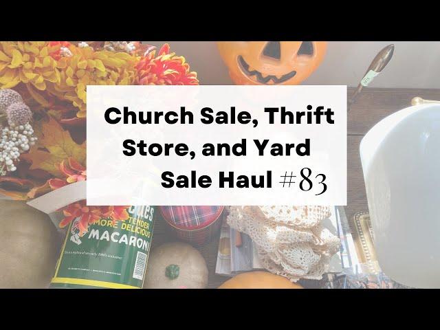 Epic Thrift Haul #!83 Amazing Yard Sale & Church Sale Finds