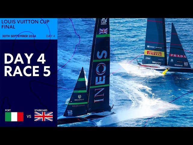 Louis Vuitton Cup Final Race 5 | Luna Rossa Prada Pirelli vs INEOS Britannia | Full Replay