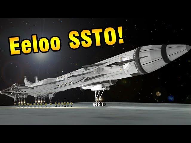 KSP: 208-Seat Eeloo SSTO - No Mining!