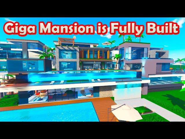 Giga Mansion is Fully Built in Roblox Giga Mansion Tycoon