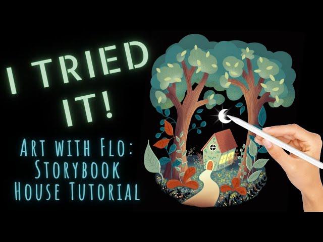 How did it GO?? Procreate Tutorial attempt: STORYBOOK HOUSE (Art with Flo)