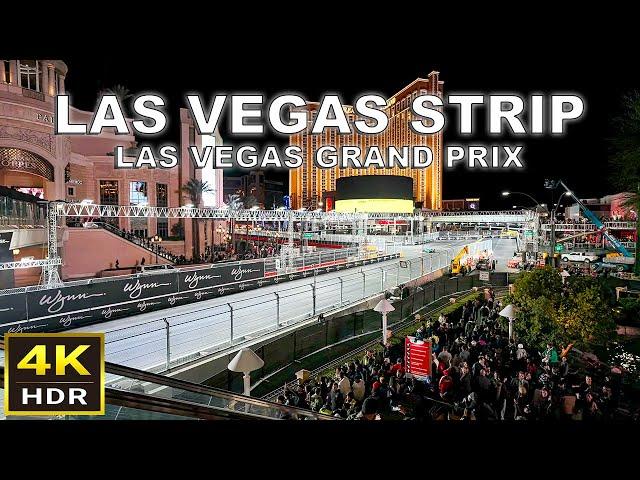 [4K HDR] Las Vegas Strip Walk During F1 Las Vegas Grand Prix 2024