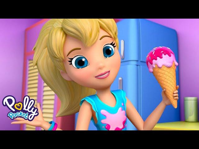 Polly Pocket Full Episodes Compilation | Crazy Ice Cream Splash! | Kids Movies