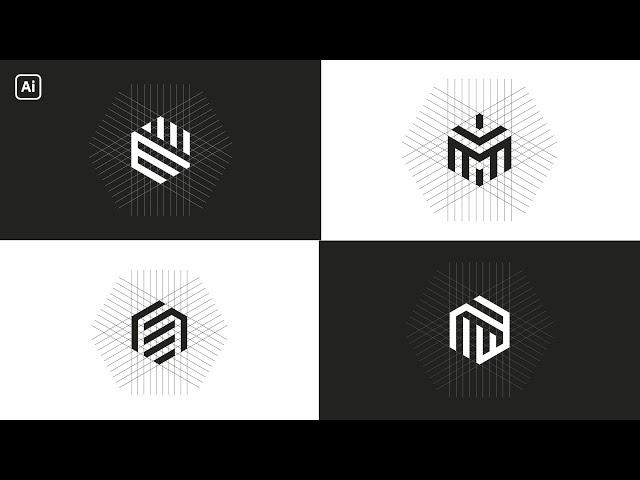 Logo Design With Grid | Adobe Illustrator Tutorial