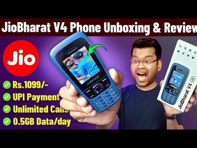 Jio Bharat V4 Unboxing and Review Jio Bharat V4 vs Jio Bharat V3 | JioBharat V4 Plan | Jio New Phone