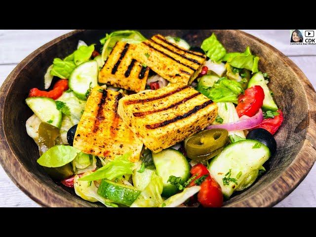 Healthy Grilled Paneer Salad | Keto Paneer Salad for Weight Loss | Cottage Cheese Salad