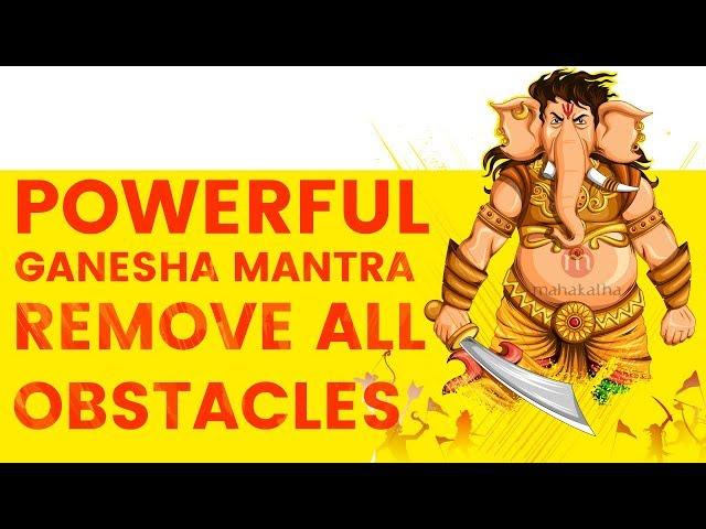 **POWERFUL GANESHA MANTRA TO REMOVE OBSTACLES (2024) | Pranamya Shirasa Devam Gauri Putram Vinayakam