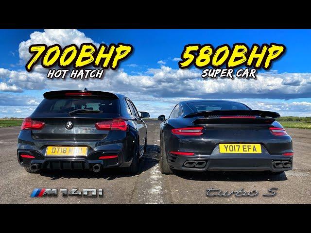 SUPERCAR KILLER?! 700HP BMW M140I vs 580HP 911 TURBO S