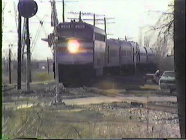 Amtrak Cardinal at Burnham, IL (March 22, 1987)