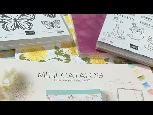 Unboxing 2025 January to April Mini Catalog Products by Stampin’ Up! Designer Series Paper & More!