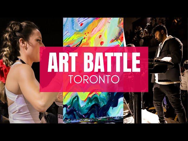 ART BATTLE TORONTO  | BHS Art Footage | Speed Painting Competition | Feb 2022