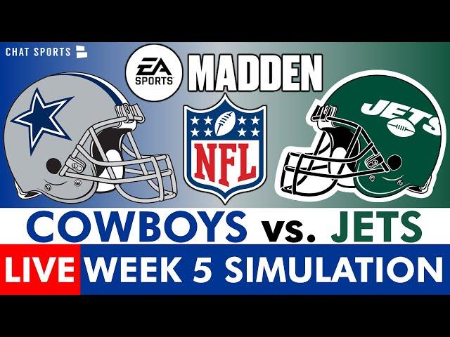 Cowboys LIVE Madden Simulation Watch Party | NFL Week 5 vs. Jets (Madden 26 Rosters)