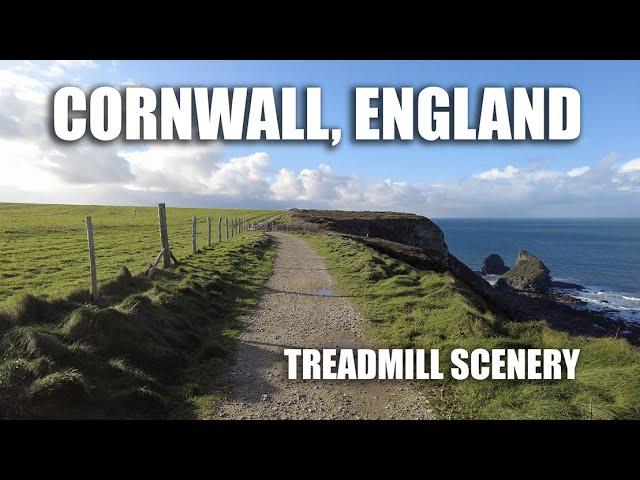 BEAUTIFUL TREADMILL SCENERY // 4K 60FPS // CORNWALL COAST // PORTREATH // 7 MILES // NO MIDROLL ADS