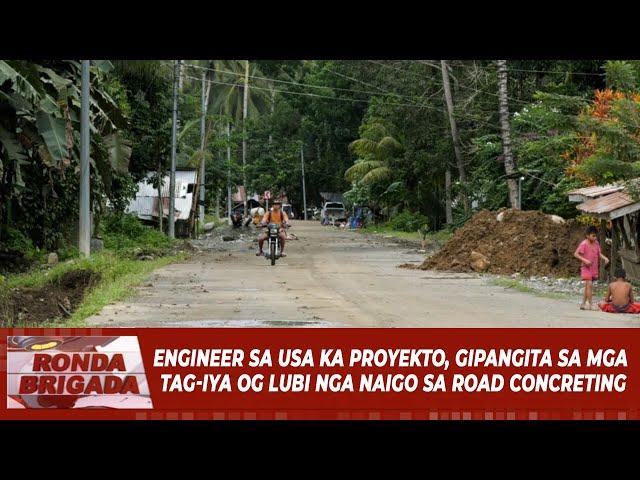 Engineer sa usa ka proyekto, gipangita sa mga tag-iya og lubi nga naigo sa road concreting