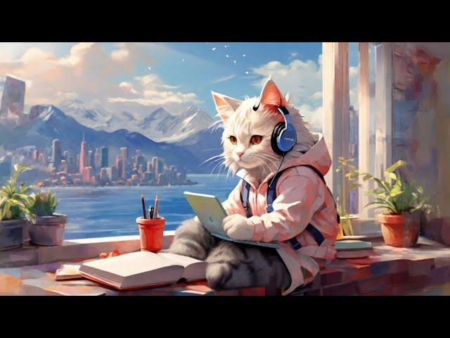 1.5 hours of Focus Study with Mochi Lofi Cafe | Lofi beats to study to | Lofi Chillhop Music