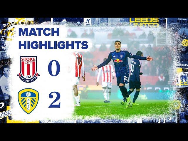 Highlights | Stoke City 0-2 Leeds United | Joel Piroe double!