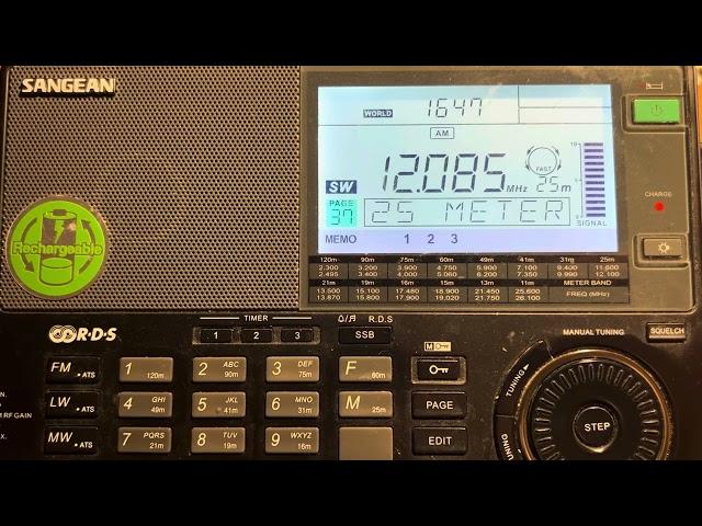 Radio Delta, from The Netherlands, 12085kHz, 9th November 2024, 16:46UTC