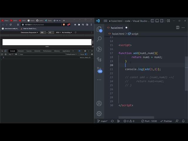 Hoisting concept explained in JavaScript for beginners ! 