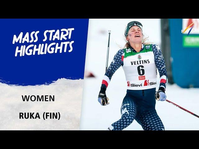 Jessie Diggins holds off Sundling in final event at Ruka | FIS Cross Country World Cup 24-25