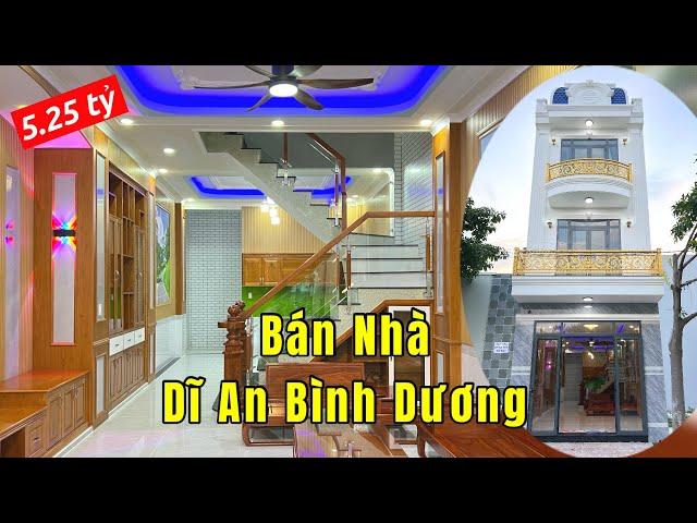 BÁN NHÀ DĨ AN BÌNH DƯƠNG 5M X 15M 3 TẦNG VÔ CÙNG RỘNG RÃI - Thắng Nguyễn BDS