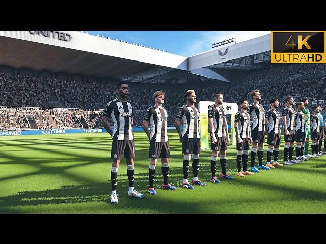 4K | PES 2024 Ultra Realism Graphics & Sound Mod | Newcastle United vs Spurs | Premier League Update